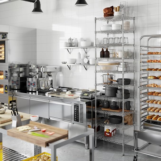 18" Deep x 24" Wide x 96" Height Wire Shelving Kit | 10-Tier | NSF Commercial - Image 7