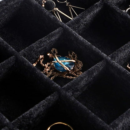 Frebeauty Velvet Jewelry Tray, 12 Grid Jewelry Organizer - Image 6