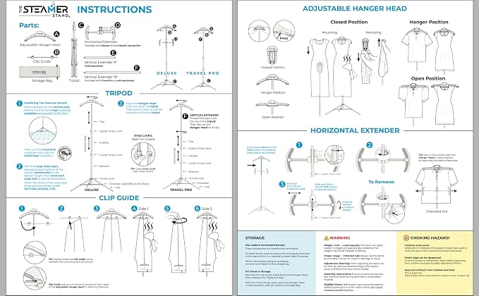Travel Pro | Adjustable Standing Garment Steaming Rack - Image 5
