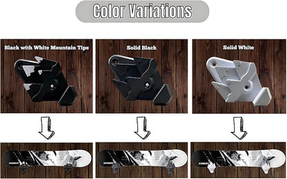 Snowboard Wall Mount with Hooks, Universal Design, Snowboard Rack, Space Saver - Image 4
