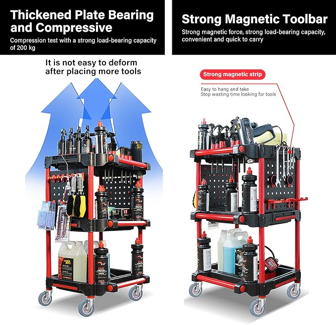 3-Tier Heavy-Duty Detailing Cart - Image 4