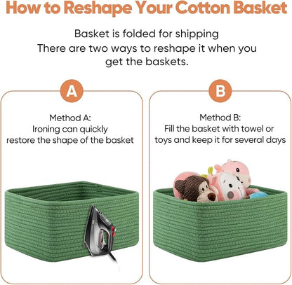 OIAHOMY 4 Pack 14.17*11.02*6.3IN Storage Baskets - Image 7