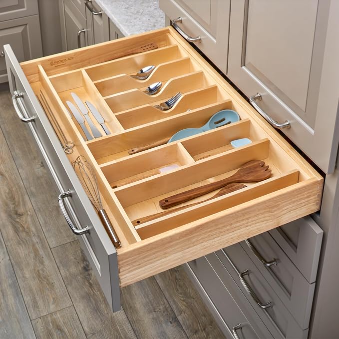 Rev-A-Shelf Trim-to-Fit Silverware Drawer Organizer - Image 2