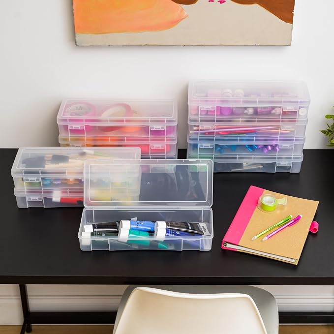 IRIS USA Pencil Case Box Storage Container - Image 4