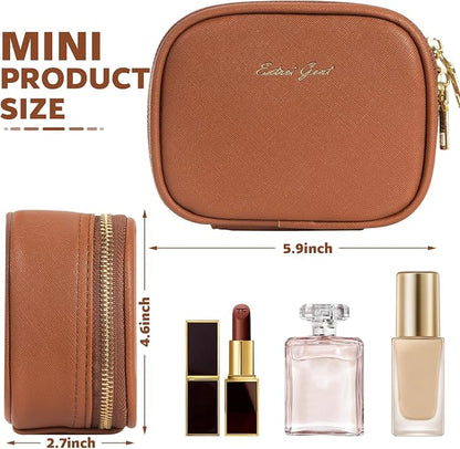 Small Makeup Bag with Led Mirror, Mini Travel Make up Bag 3 Light Modes - Image 2