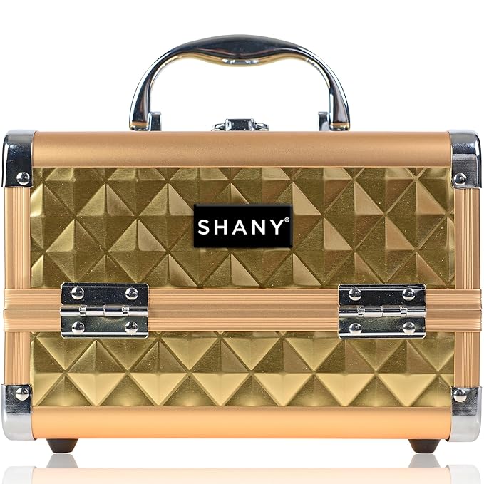 SHANY Chic Makeup Train Case Cosmetic Box Portable Makeup Case Cosmetics Beauty by SHANYCosmetics