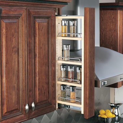 Rev-A-Shelf Kitchen Cabinet Pullout Wall Filler Wooden Organizer Slide Out - Image 2