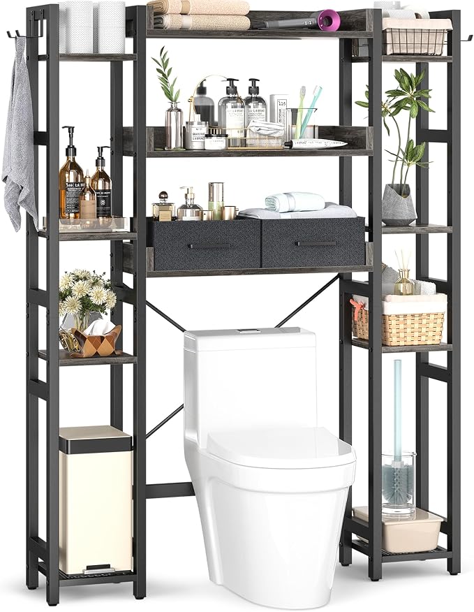 Over The Toilet Storage with 2 Drawers by Besiost