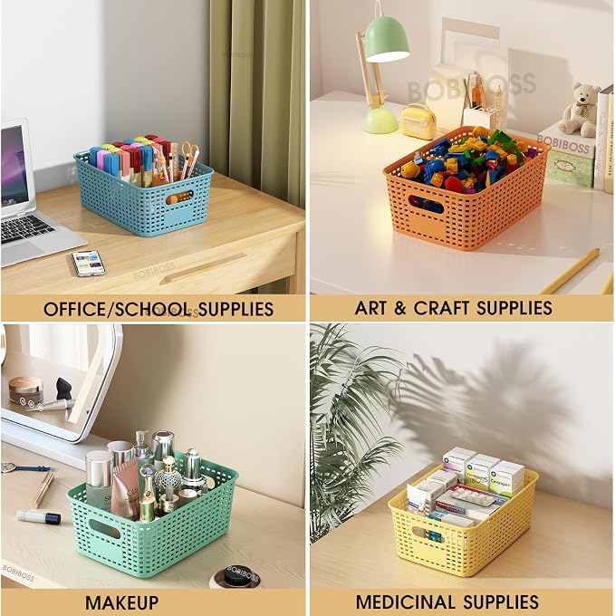 Colorful Plastic Storage Baskets - Image 7