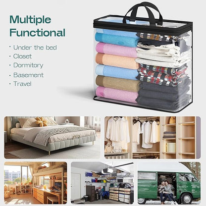 5PACK Clear Zippered Storage Bags - Image 9