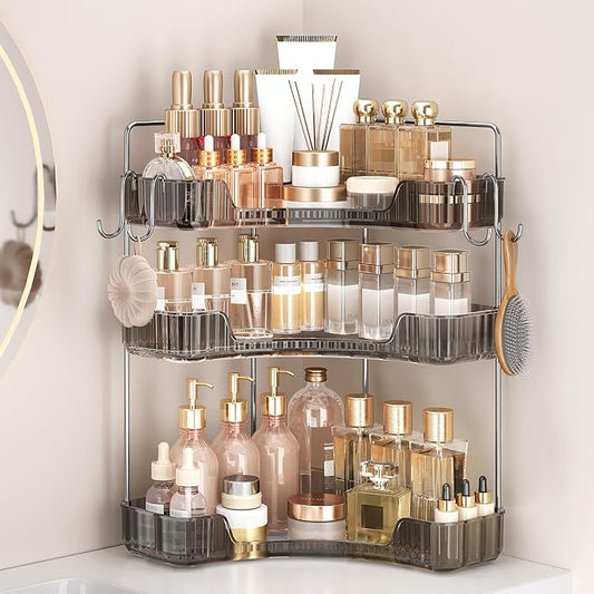 3-Tier Corner Organizer with Hooks by Kinkota
