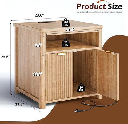 Fluted Nightstands Set of 2 - Image 3