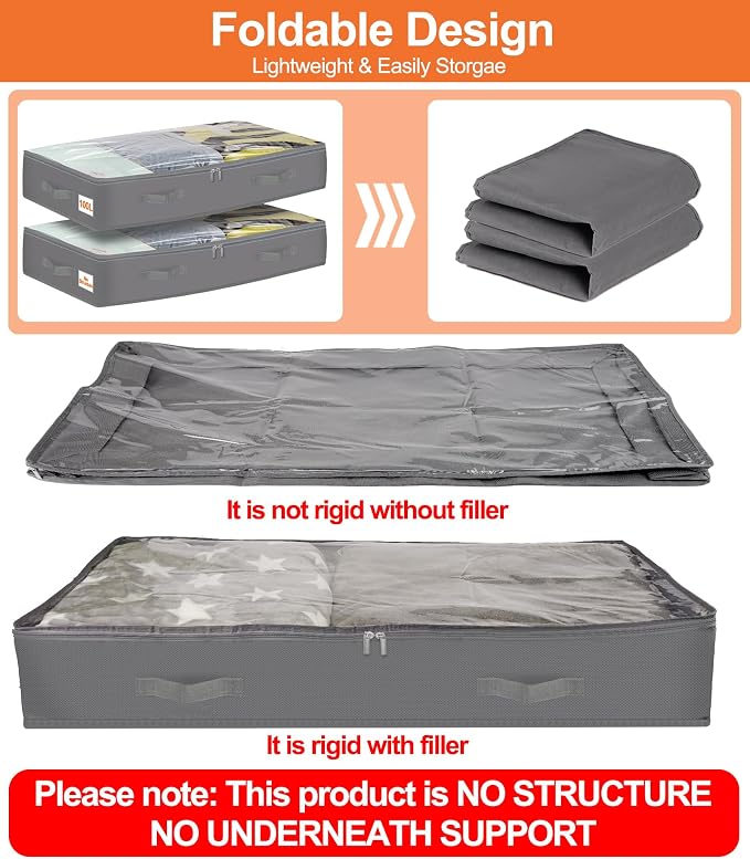 punemi Under Bed Storage Containers - Image 2