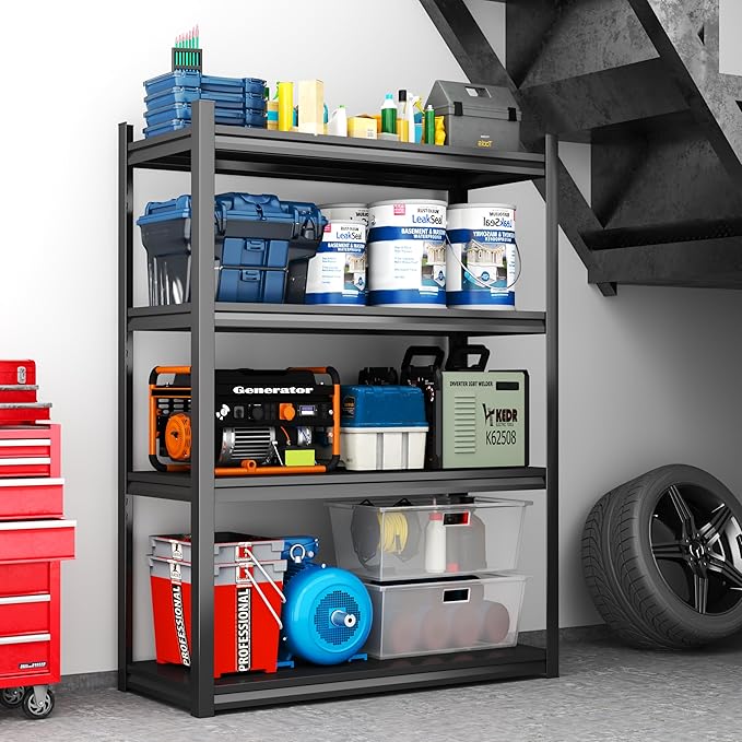 Garage Shelves, 14-48''W Heavy-Duty Storage Shelves, Double-Layer Uprights - Image 7