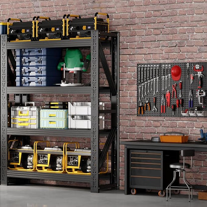 42" W Garage Shelving, 4-Tier Heavy Duty Storage Shelves Unit by Unknown