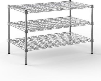 24" Deep x 42" Wide x 27" Height Wire Shelving Kit | 3-Tier | NSF Commercial by Regal+Altair