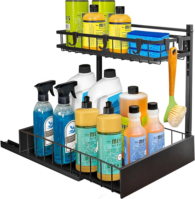 LYNK PROFESSIONAL® Pull Out Under Sink Kitchen Cabinet Organizer - Image 2