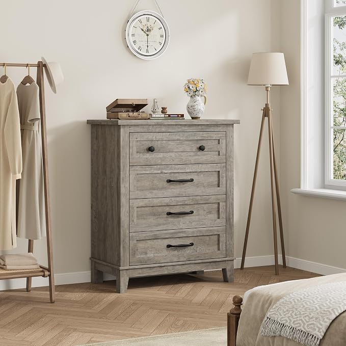 GarveeHome 4 Dresser for Bedroom, 34.8 in Tall Vertical Drawer Dresser - Image 7