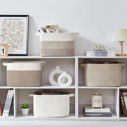 Storage Basket for Organizing, Woven Baskets for Storage, Rectangle Decorative - Image 7