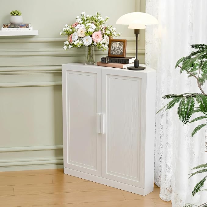 Casaphoria Farmhouse Corner Cabinet, Wooden Corner Storage Cabinet - Image 3