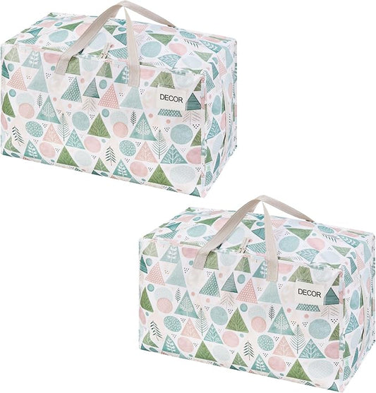 VENO 2 Pack Moving Bags and Large Christmas Decoration Storage Bins by Veno