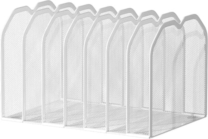 White 7-Section File Folder Organizer by Unknown