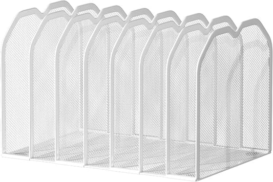 White 7-Section File Folder Organizer by Unknown