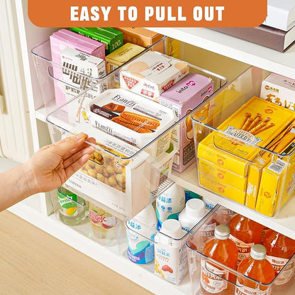 12 Pack Large Clear Plastic Storage Bins, Plastic Containers - Image 4