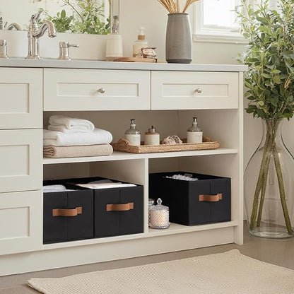 StorageWorks Storage Baskets for Shelves, Foldable Fabric Closet Storage Bins - Image 7