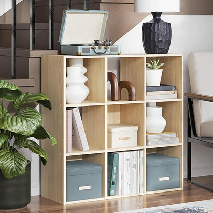 Signature Design by Ashley Piperton Contemporary 3-Tier Floor Standing 9 Cube - Image 2