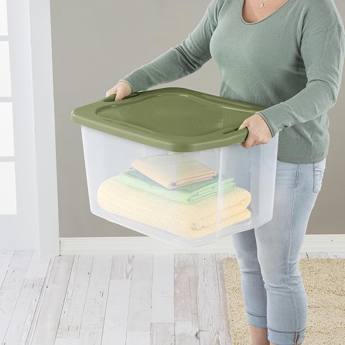 70 Quart Heavy-Duty Plastic Storage Bin - Image 3