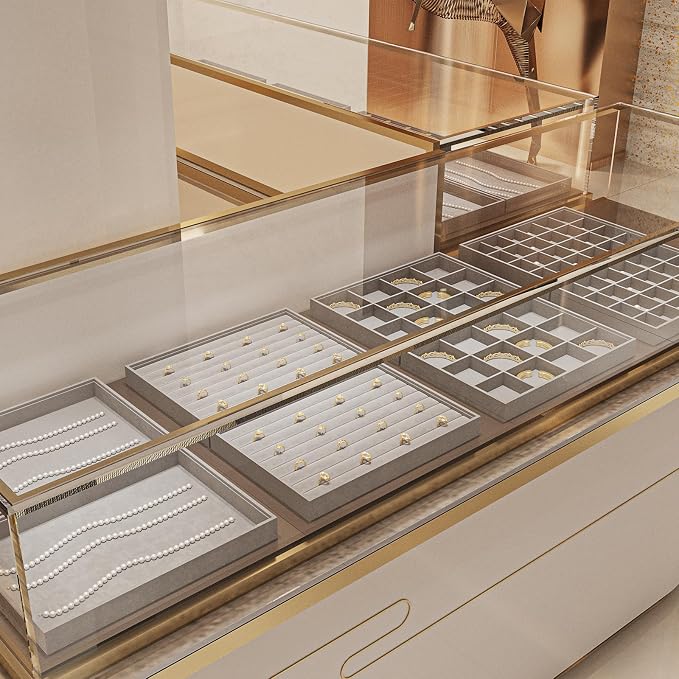 24 Grids Jewelry Tray Earring Organizer Tray Ring Earrings Holder Jewelry - Image 5