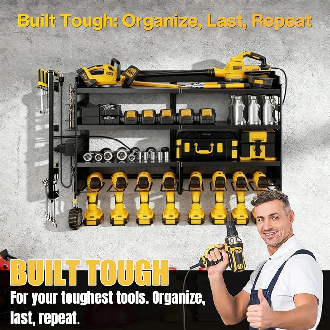 Heavy Duty Power Tool Organizer Wall Mount - Image 3