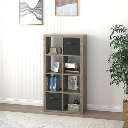Bookshelf Cube Storage Organizer, 8-Cube Shelf Bookcase - Image 2