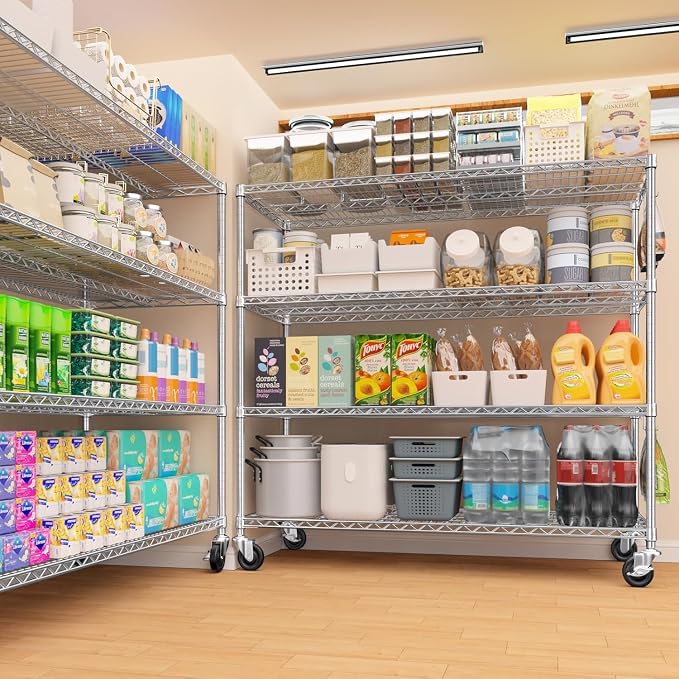 PrimeZone 4 Tier 55.5" Wx24 Dx76 H Wire Shelving - Image 7