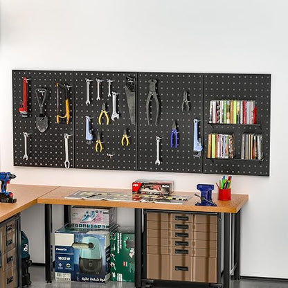 Pegboard Smith Metal Pegboard Panels, Wall-Mounted Pegboard Organizer System - Image 5