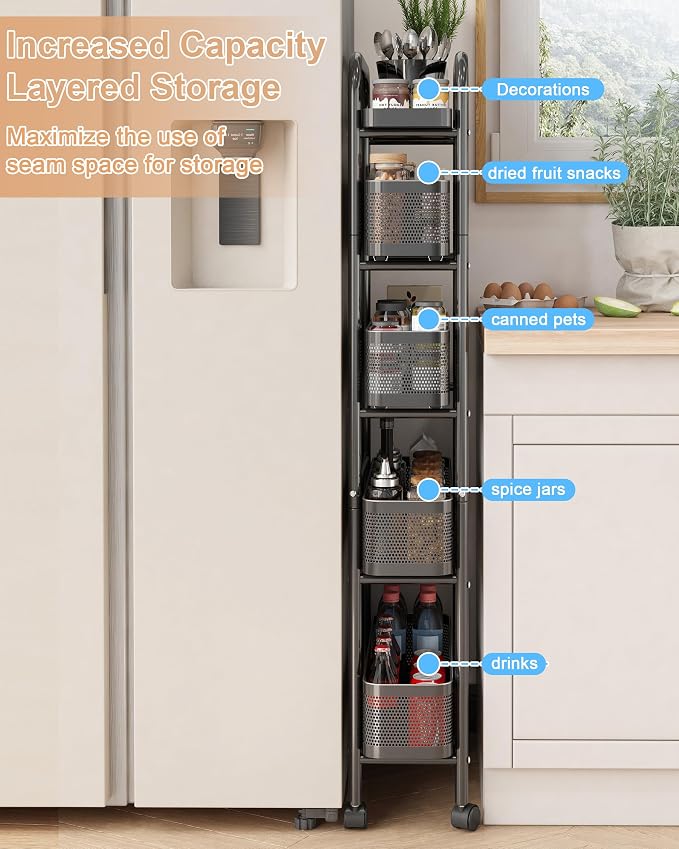 UMDONX Slim Storage Cart 5 Tier - Image 7