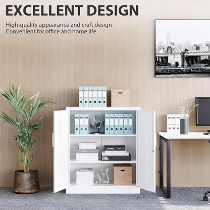 SISESOL White Metal Storage Cabinet - Image 7