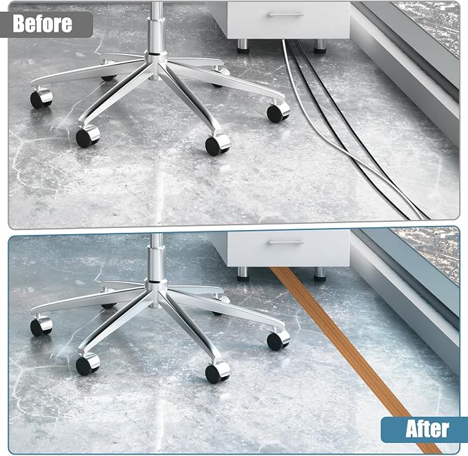 Floor Cord Covers for Wires 10FT Cable Hider Wire Cover Self Adhesive Cord - Image 4