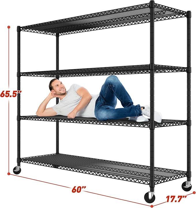 REIBII 60''W Storage Shelves 2399LBS Metal Shelving Unit - Image 3