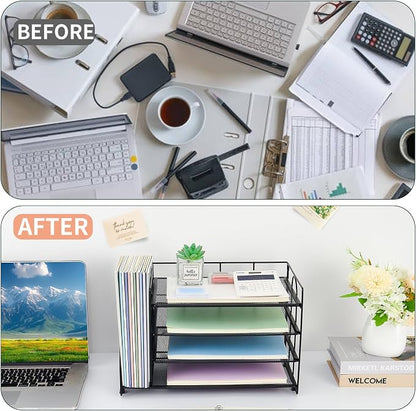 OPNICE 4-Tier Paper Organizer - Image 2
