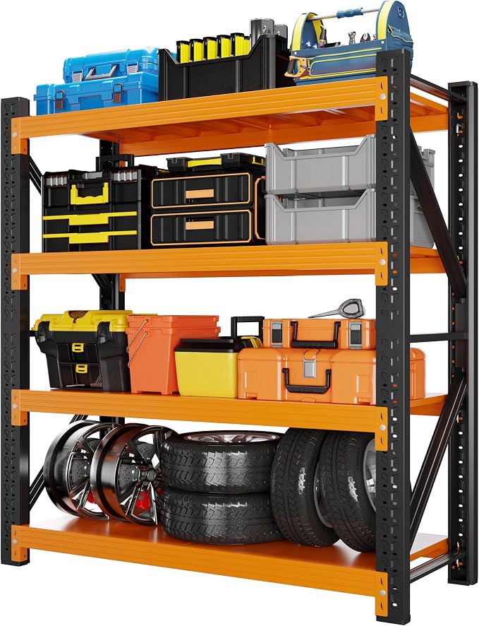 4000LBS Garage Shelving 48" W Garage Shelving Heavy Duty 4-Tier Metal Storage by Unknown