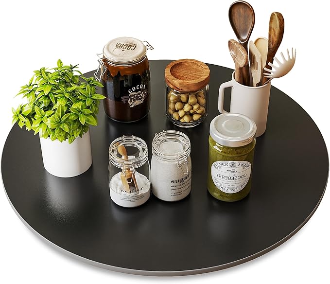 19.7" Lazy Susan Turntable – 360° Sinteredstone Silent Anti-Slip Turntable by ZLZELing