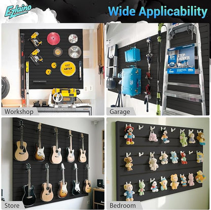 Ezlaino Slat Wall 4FT x 8FT, Versatile PVC Slatwall Paneling w/Long-Lasting - Image 7