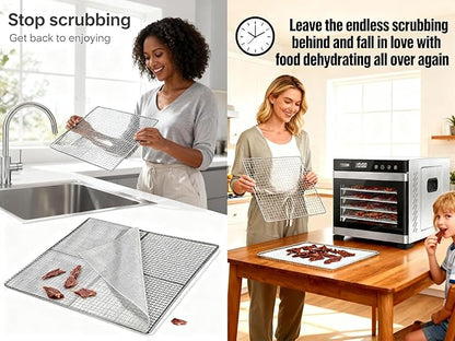 Mesh Silicone Dehydrator Sheets, 10x11 in 10 Pcs/Sets - Image 5