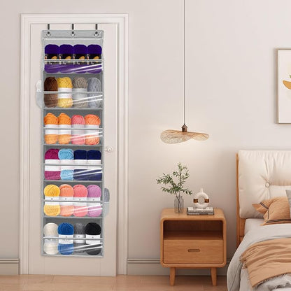 Over Door Organizer with 6 Extra Large Pockets 12 Side Pockets, Hanging Storage - Image 6