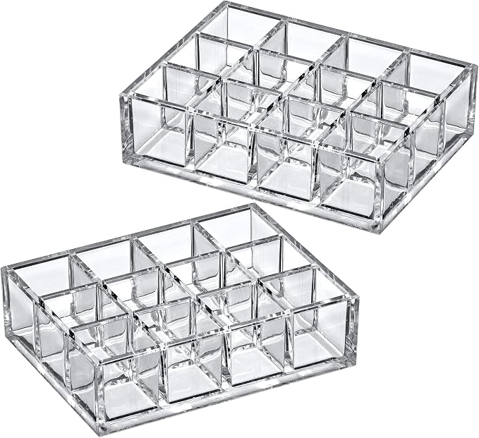 Amazing Abby - Allure - 2-Pack 12-Slot Acrylic Lipstick Organizer, Lipstick - Image 4