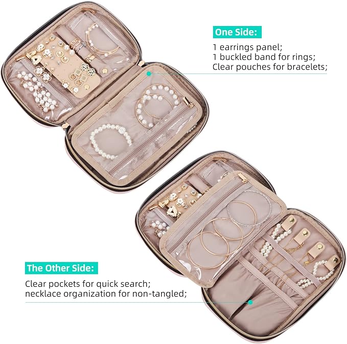 NISHEL Travel Jewelry Case, Holiday Organizer - Image 3