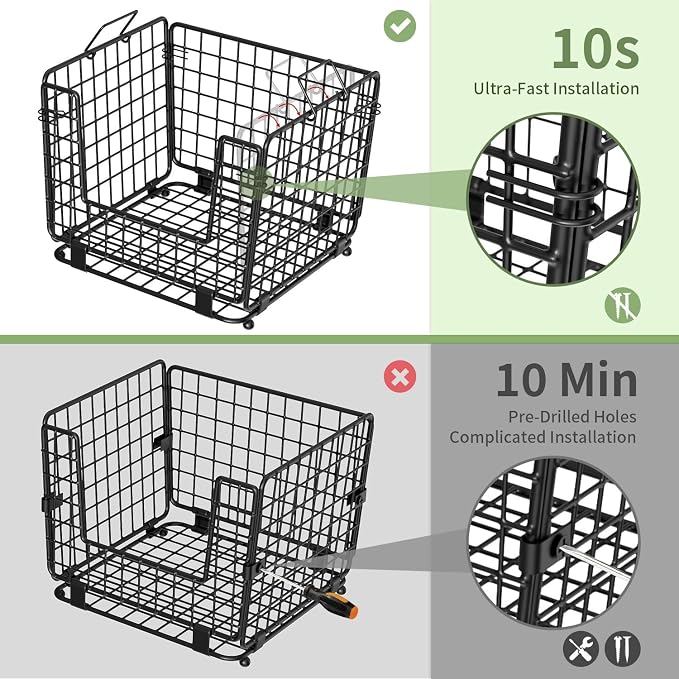 Wire Storage Basket for Kitchen Pantry: GGIU Stackable Kitchen Counter - Image 4