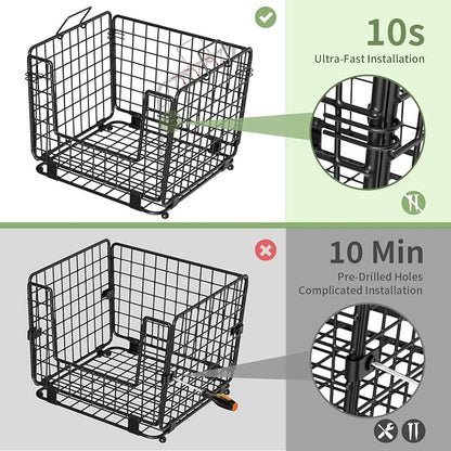 Wire Storage Basket for Kitchen Pantry: GGIU Stackable Kitchen Counter - Image 4